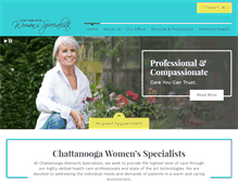 Tablet Screenshot of chattanoogawomensspecialists.com